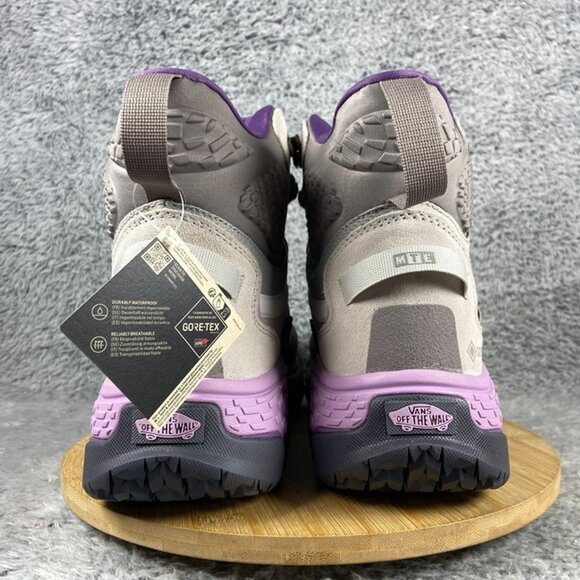 Vans MTE Crestline GORE-TEX Waterproof Boots Size 12 Men Light Grey Purple